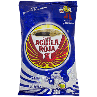 Aguila Roja Roasted and Ground Coffee - Cafe Tostado y Molido (250 g)