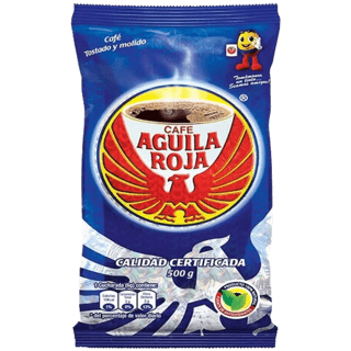 Aguila Roja Roasted and Ground Coffee - Cafe Tostado y Molido (500 g)