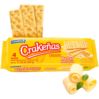 Colombina Crakenas Butter Crackers - Galletas De Mantequilla (324 g)