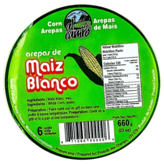 6 Un x Al Campo Frozen White Corn Arepas - Arepas de Maiz Blanco (660g)