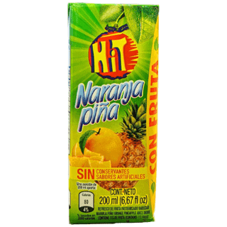 Hit Juice Orange Pineapple Postobon Tetra Pack (200ml)