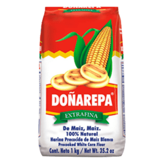 Doña Arepa White Corn Flour - Harina de Maiz Blanco (1 kg)