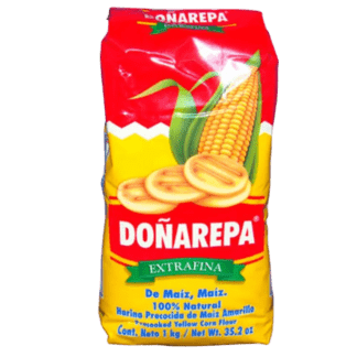 Doña Arepa Yellow Corn Flour - Harina de Maiz Amarillo (1Kg)