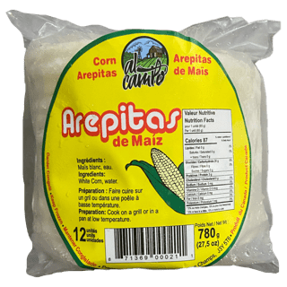 12 Un x Al Campo Corn Arepas - Arepitas de Maiz (780 g)