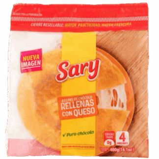 4 Un x Sary Frozen Chocolo Arepa Filled With Cheese - Arepas De Chocolo Rellena Con Queso (380g)