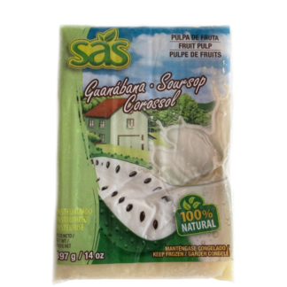 SAS Frozen Soursop Guanabana Pulp 397 g - Pulpa de Fruta