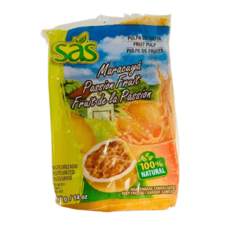 SAS Frozen Passion Fruit Pulp - Pulpa de Fruta Maracuya (397g)