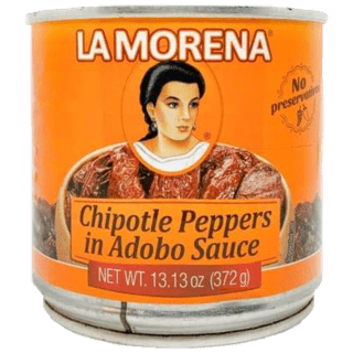 La Morena Chipotle Peppers in Adobo Sauce - Chiles Chipotles en Salsa Adobo (372g)