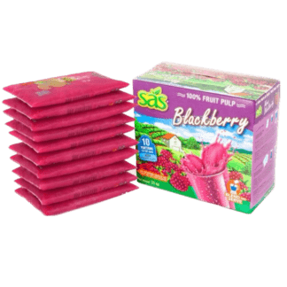 10 Un x SAS Blackberry Fruit Pulp - Pulpa De Mora