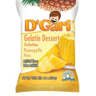 D'Gari Pineapple Gelatin Dessert - Gelatina De Piña