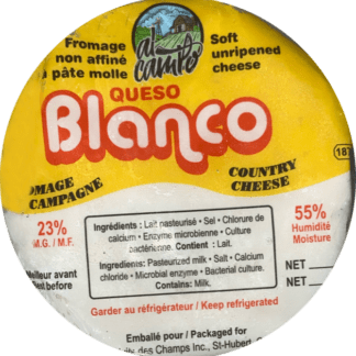 White Soft Unripened Cheese - Queso Blanco Sin Madurar (420g)
