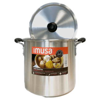 Imusa Aluminum Stock Pot with Lid/ Olla Con Asas De Baquelita