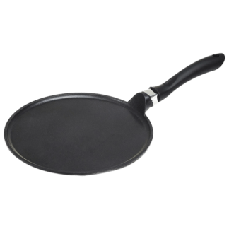 IMUSA Cast Aluminium Non-stick Comal Griddle  9.5" - Plancha Redonda con Mango 9.5"- 24 cm