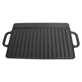 IMUSA Cast Iron Reversible  Griddle  12.5” - Plancha Hierro Fundido Reversible 12.5' Victoria'