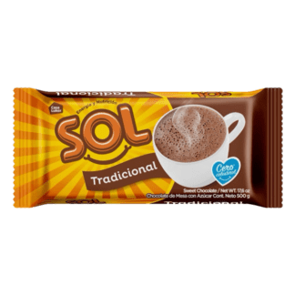 Sol Table Chocolate 500g - Traditional Sweetened Baking & Drinking Chocolate