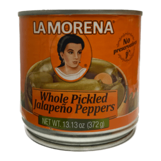 La Morena Whole Pickled Jalapeño Peppers - Jalapeños Enteros (372g)