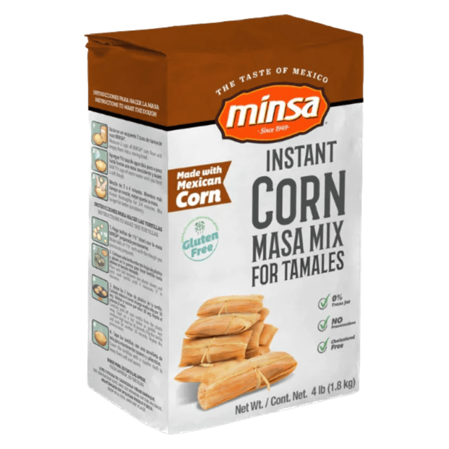 Minsa Instant Corn Masa Mix For Tamales - Harina De Maiz Para Tamales (4Lb)
