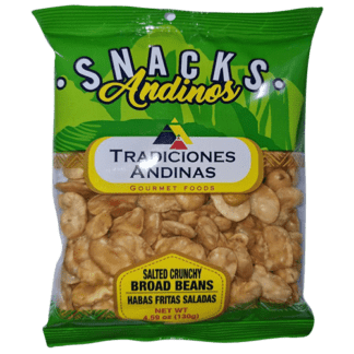 Tradiciones Andinas Salted Crunchy Broad Beans - Habas Fritas Saladas (130g)