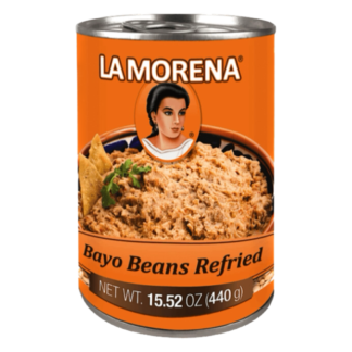 La Morena Refried Bayo Beans - Frijoles Bayo Refritos (440mL)