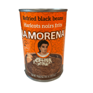 La Morena Refried Black Beans - Frijoles Negros Refritos (440mL)