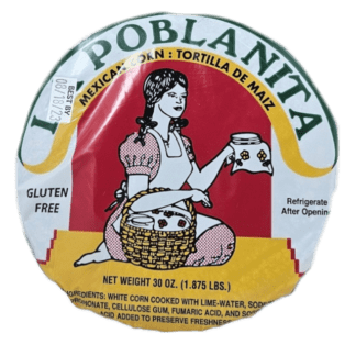 La Poblanita Mexican White Corn Tortilla - Tortillas De Maiz (30 Oz)