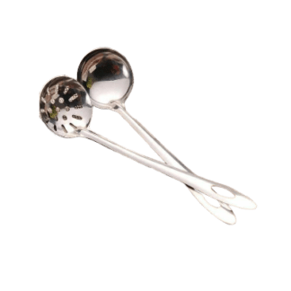 Stainless Steel Kitchen Cooking Dipping Spoon, Slotted Spoon - Cuchara de cocina Acero Inoxidable & Cuchara Ranurada