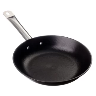 Imusa 9.5" Light Cast Iron Pre-Seasoned Non-Stick Saute Pan with Stainless Steel Handles, Black, 9.5" Inch