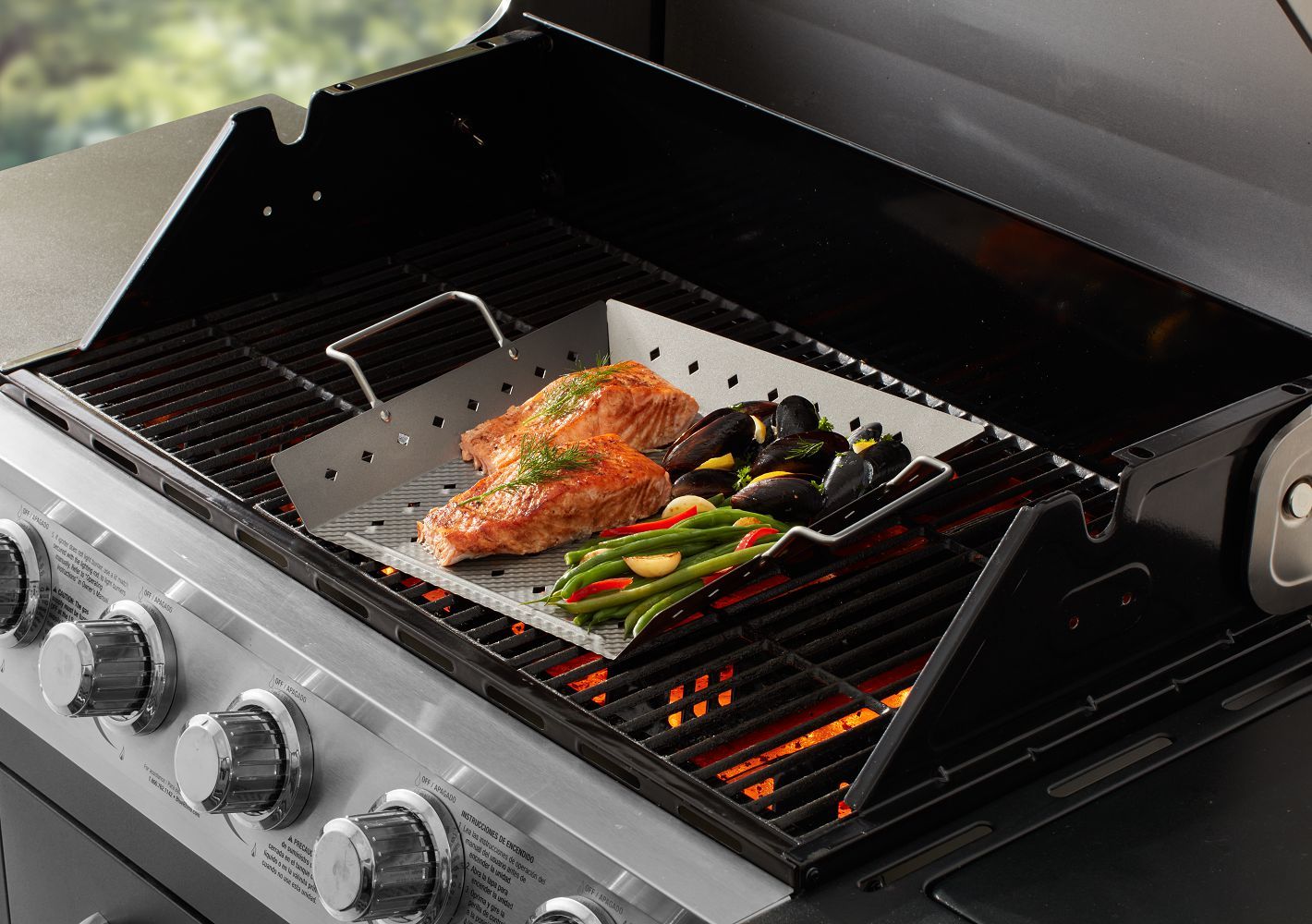 Expert Grill Fusion Grill Topper - Adorno Para Parrilla 12"x12" - Image 2