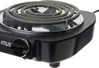 Imusa Black Electric Single Burner - Quemador Eléctrico Negro (1100W)