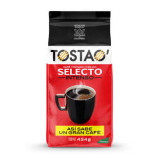 Tostao' Roasted And Ground Coffee Intense - Cafe Tostado Y Molido Intenso (454g)