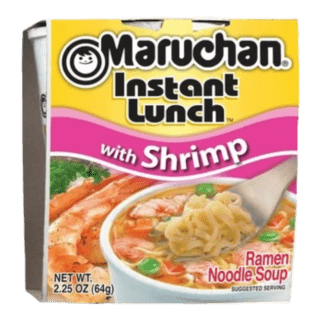 Maruchan Instant Lunch Shrimp Flavor ramen Noodle Soup  - Sopa Instántanea Con Sabor De Camarón (64g)
