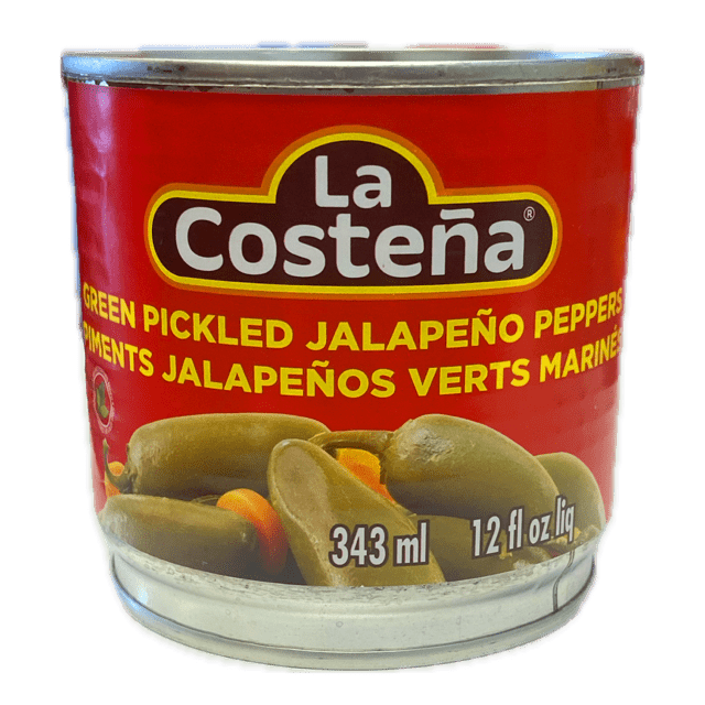 La Costeña Green Pickled Jalapeño Peppers - Chiles Jalapeños Verdes En Vinagre (343mL)