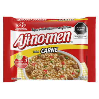 Aji-no-men Instant Noodle Soup Beef Flavoured - Sopa Instantánea Con Fideos Sabor Carne (80g)
