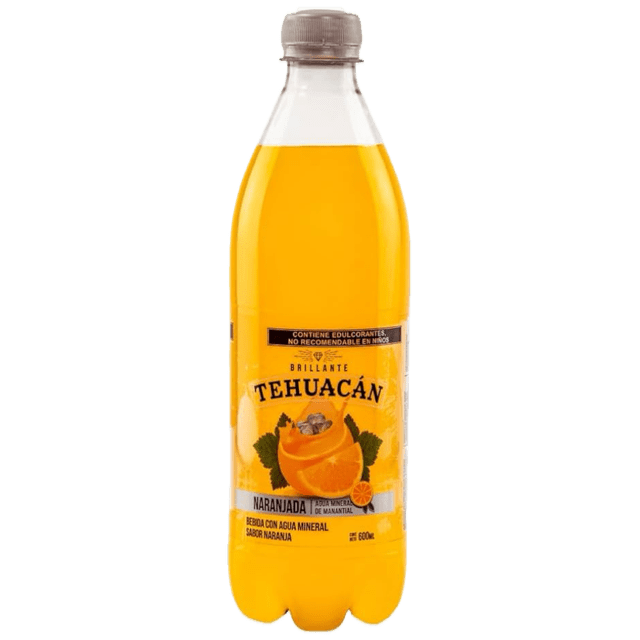 Tehuacan Orange Beverage - Refresco De Naranjada (600mL)