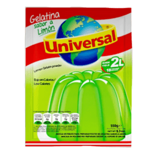 Universal Lemon Gelatin Powder - Gelatina Sabor a Limon (150g)