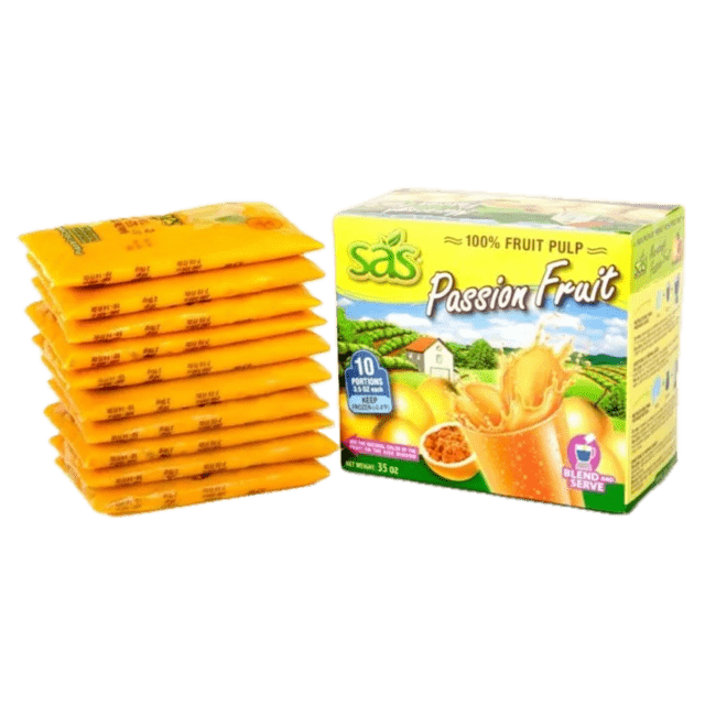 10 Un x SAS Passion Fruit Pulp - Pulpa De Maracuya
