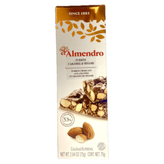 El Almendro Caramel & Sesame Nougat - Turrón De Caramelo Y Sésamo