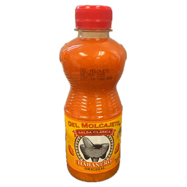 Del Molcajete Classic Sauce Original Habanero - Salsa Clásica Habanero Original (9.17 Oz)