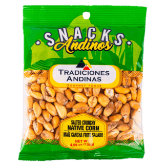 Tradiciones Andinas Salted Crunchy Chulpi Corn - Maiz Chulpi Frito Salado (130g)