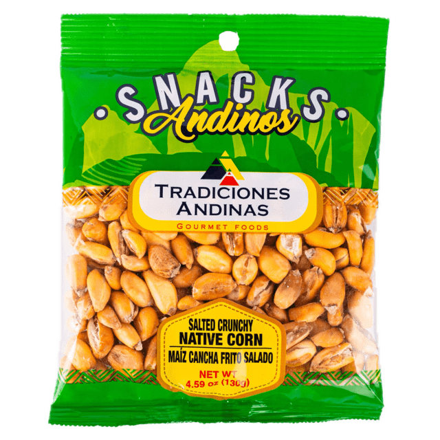 Tradiciones Andinas Salted Crunchy Chulpi Corn - Maiz Chulpi Frito Salado (130g)