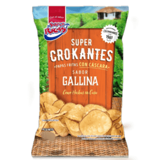 Super Ricas Chicken Chips With Peel - Papas Con Cascara Sabor Gallina (115g)