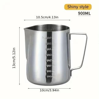 Coffee Milk Frothing Pitcher Stainless Steel - Jarra Espumadora 900 ml