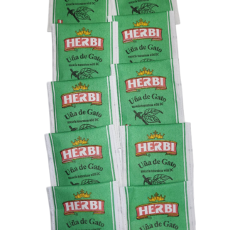 Herbi Cat's Claw Tea - Natural Amazonian Herbal Infusion Uña de Gato (10 Tea Bags - Sachet)