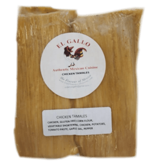 EL GALLO - 2 Un x CHICKEN Mexican Tamales - Tamales Mexicanos De Pollo