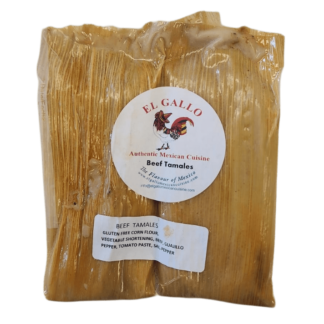 EL GALLO - 2 Un x BEEF Mexican Tamales - Tamales Mexicanos De Res
