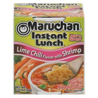 Maruchan Instant Lunch Lime/Chili Flavor with Shrimp - Sopa Instántanea Con Sabor a Limon con Camarón y Chili (64g)