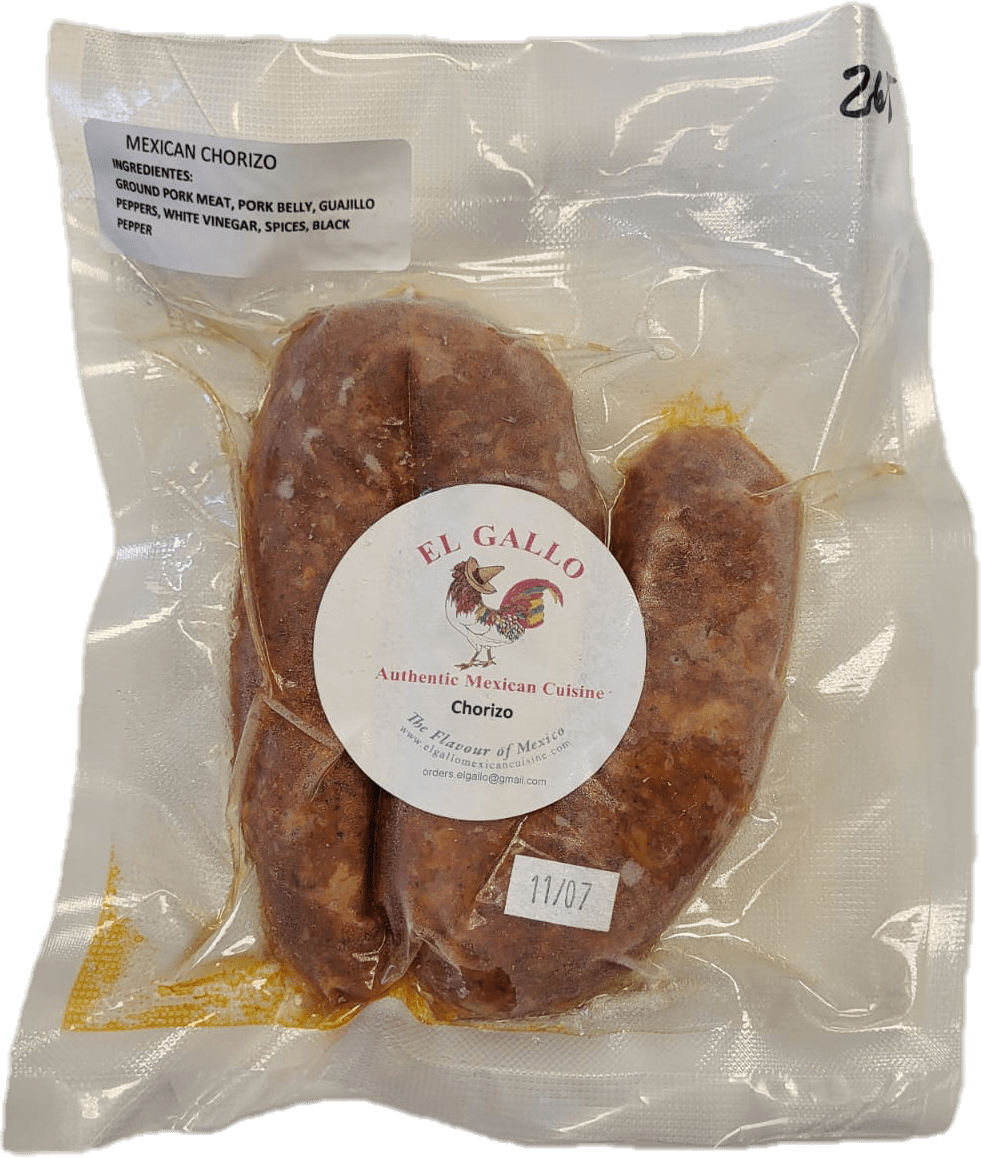 El Gallo Mexican Chorizos No Spicy Hand Made 270 g aprox- Chorizos Mexicanos