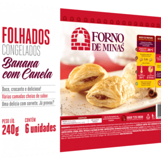 Folhados Banana and Cinnamon Pastry 240g - "Forno de Minas"