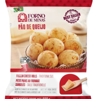 Forno de Minas Cheese Rolls 400g - Frozen Traditional Pão de Queijo Raw