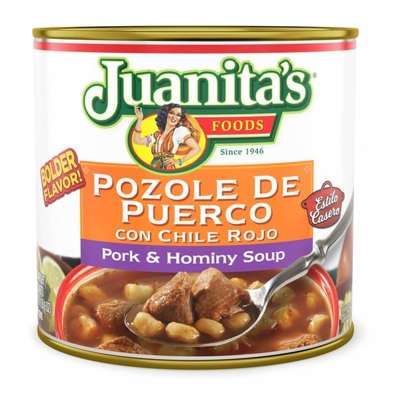 Juanita's Pork Pozole 25 Oz _ Pozole Cerdo 709g